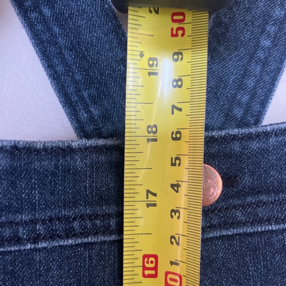 Overalls dark stretch denim skinny leg size small - Picture 7 of 8
